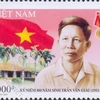 Mẫu tem tôn vinh giáo su Trần Văn Giàu.