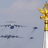 Phi cơ quân sự của Nga bay trên Quảng trường Đỏ trong lễ kỷ niệm chiến thắng phátxít ngày 9/5. (Nguồn: Ria Novosti)