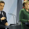 Tổng thống Pháp Nicolas Sarkozy và Thủ tướng Đức Angela Merkel. (Nguồn: AP)