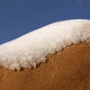 Tuyết rơi trên sa mạc Sahara của Algeria. (Nguồn: Internet)