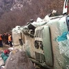 Chiếc xe buýt gặp nạn. (Nguồn: Chinanews)