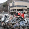 Khu vực từng xảy ra động đất và sóng thần ở thị trấn Otsuchi, quận Iwate. (Nguồn: THX/TTXVN)