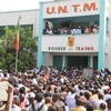 Người dân Mali tuần hành phản đối CNRDRE. (Nguồn: AFP/TTXVN)