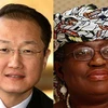 Ứng cử viên Jim Jong Kim (Mỹ) và ứng cử viên Ngozi Okonjo-Iweala (Nigeria). (Nguồn: Internet)