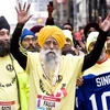 Vận động viên marathon cao tuổi nhất thế giới Fauja Singh. (Nguồn: Internet)