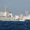 Tàu hải giám của Trung Quốc tại biển Đông - Ảnh: AFP