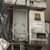 Hiện trường một vụ trộm công tơ điện tại Hà Nội. (Nguồn: báo An ninh Thủ đô)