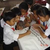 Trẻ em tham gia sinh hoạt trong 1 dự án của ActionAid Việt Nam. 