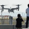 Máy bay Osprey thực hiện các chuyến bay thử nghiệm tại Nhật Bản.(Ảnh: AP)
