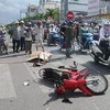 Hiện trường một vụ tai nạn giao thông tại Cà Mau. (Nguồn: TTXVN)