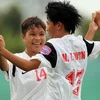 Niềm vui của các cầu thủ Việt Nam khi ghi bàn vào lưới Malaysia. (Ảnh: Quang Nhựt/TTXVN)