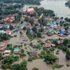 Cảnh ngập lụt tại tỉnh Ayutthaya, phía Bắc Thủ đô Bangkok hồi tháng 10/2010. (Ảnh: AFP/TTXVN)