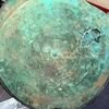 Chiếc trống đồng cổ Đông Sơn vừa được phát hiện tại Yên Bái. (Ảnh: Trung Kiên/Vietnam+)