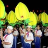 Lễ hội rước đèn Trung Thu tại thành phố Phan Thiết. (Ảnh: Nguyễn Thanh/TTXVN)