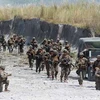 Quân đội Mỹ và Philippines trong một cuộc tập trận chung. (Nguồn: EPA)