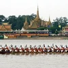Đua thuyền trên sông Tonle Sap ở Campuchia. (Nguồn: AP)