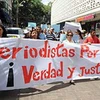 Người dân Honduras biểu tình chống bạo lực lan tràn ở thủ đô Tegucigalpa, với biểu ngữ bằng tiếng Tây Ban Nha: "Các nhà báo vì cuộc sống, sự thật và công lý". (Nguồn: Internet)