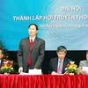 Đại hội lần thứ nhất của Hội truyền thông số Việt Nam. (Ảnh: Minh Tú/TTXVN)