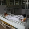 Nạn nhân Hoàng Văn Thắng đang được điều trị tại Viện bỏng Quốc gia (Ảnh: Sơn Bách/Vietnam+)