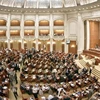 Quốc hội Romania hôm 6/7 đã ra quyết định tước bỏ quyền hạn của Tổng thống Traian Basescu (Ảnh: AP)
