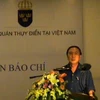 Ông Hoàng Hữu Lượng, Cục trưởng Cục Báo chí, phát biểu khai mạc Hội thảo. (Nguồn: Bộ Thông tin và Truyền thông).