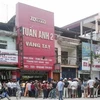 Hiện trường vụ cướp tiệm vàng Tuấn Anh 2 ở Tuyên Quang. (Nguồn: tinmoi.vn)