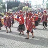 Cảnh lễ hội hội âm nhạc dân gian ở Peru. (Nguồn: globalvoicesonline.org).