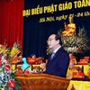Phó Thủ tướng Chính phủ Nguyễn Xuân Phúc phát biểu tại Đại hội. (Ảnh: Nguyễn Dân/TTXVN)