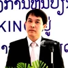 Tổng Giám đốc Ngân hàng LVB Nguyễn Kim Diệu phát biểu ý kiến. (Nguồn: Hoàng Chương/Vietnam+) 
