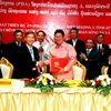 Lễ ký kết một dự án đầu tư thủy điện của doanh nghiệp Việt Nam tại Lào. Ảnh minh họa. (Nguồn: Vietnam+)