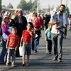Người tị nạn Syria đổ sang các nước láng giềng. (Nguồn: AFP)