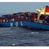 Tàu MOL Comfort bị vỡ đôi. (Nguồn: indianexpress.com)