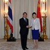 Thủ tướng Thái Lan Yingluck Shinawatra đã tiếp Ngoại trưởng Trung Quốc Vương Nghị. (Nguồn: Xinhua)