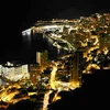 Monaco về đêm nhìn từ trên cao. (Nguồn: Belga)
