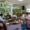 Quang cảnh buổi Tổng thống Nicaragua tiếp Thường trực Ban Bí thư Lê Hồng Anh. (Ảnh: Hoài Nam/TTXVN)