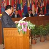 Thứ trưởng Bộ Giao thông vận tải Việt Nam Nguyễn Hồng Trường phát biểu tại Hội nghị (Nguồn: Bộ Giao thông vận tải)