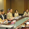 ông Hiroshi Hiramoto – Tổng giám đốc Công ty Chứng khoán Nhật Bản (JSI) cùng các nhà đầu tư đến thăm HPG. (Ảnh: HPG cung cấp)