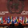 Tại phiên họp UNESCAP hồi cuối tháng 5, lãnh đạo các nước đã cam kết bảo vệ các nước nghèo trước tác động khủng hoảng kinh tế. (Nguồn: THX/TTXVN)