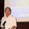 Ông Ngô Quý Việt nói, Bộ KH&CN sẽ xử lý nghiêm những tập thể và cá nhân liên quan đến sai sót trao giải thưởng cho Vedan. (Ảnh: Trung Hiền/Vietnam+)