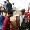 Hàng hóa cứu trợ đồng bào miền Trung sẽ được vận chuyển miễn phí. (Ảnh minh họa. Nguồn: www.redcross.org.vn)