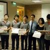 Nhóm Bluetooth đã đoạt giải tại cuộc thi. (Ảnh: N.P/Vietnam+)