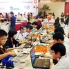 Tại cuộc thi Robotics 2012, đội Việt Nam chỉ giành được các giải phụ. (Ảnh: T.H/Vietnam+)