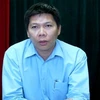 Ông Phạm Thanh Bình, Phó Tổng Giám đốc Ban Quản lý dự án Thăng Long trao đổi với báo chí. (Ảnh: Mạnh Hùng/Vietnam+)