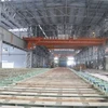 Dây chuyền sản xuất tấm thép đóng tàu khổ rộng đầu tiên tại nhà máy thép Cái Lân (Ảnh: Mạnh Hùng/Vietnam+)