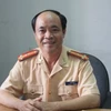 Thượng tá Trần Sơn, Phó trưởng Phòng hướng dẫn Luật và Tuyên truyền, Cục cảnh sát giao thông Đường bộ - Đường sắt. (Ảnh: Mạnh Hùng/Vietnam+).