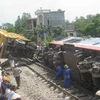 Nhiều đường ngang dân sinh luôn tiềm ẩn nguy cơ gây tai nạn đối với ngành đường sắt. (Ảnh: PV/Vietnam+)