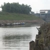 Nước sông Nhuệ đang cạn kiệt. (Ảnh minh họa: Internet)