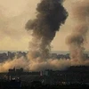 Gaza chìm trong khói lửa. (Ảnh: AFP)
