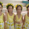 Một “cặp song sinh” có... 4 bé gái trong Ngày hội song sinh 2009. (Nguồn: Internet)