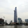 Tòa tháp hình búp sen Bitexco Financial Tower. (Ảnh: Hoàng Hải/TTXVN)